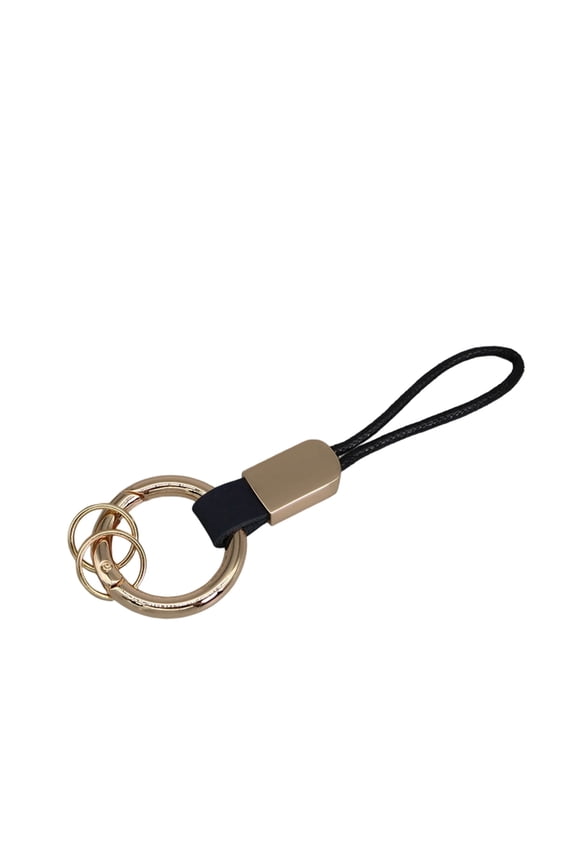 Simulated1eatherKeychain With Finger Ring And Adjustable Wrist Strap Trendy Key Holder For Car Keys Organization