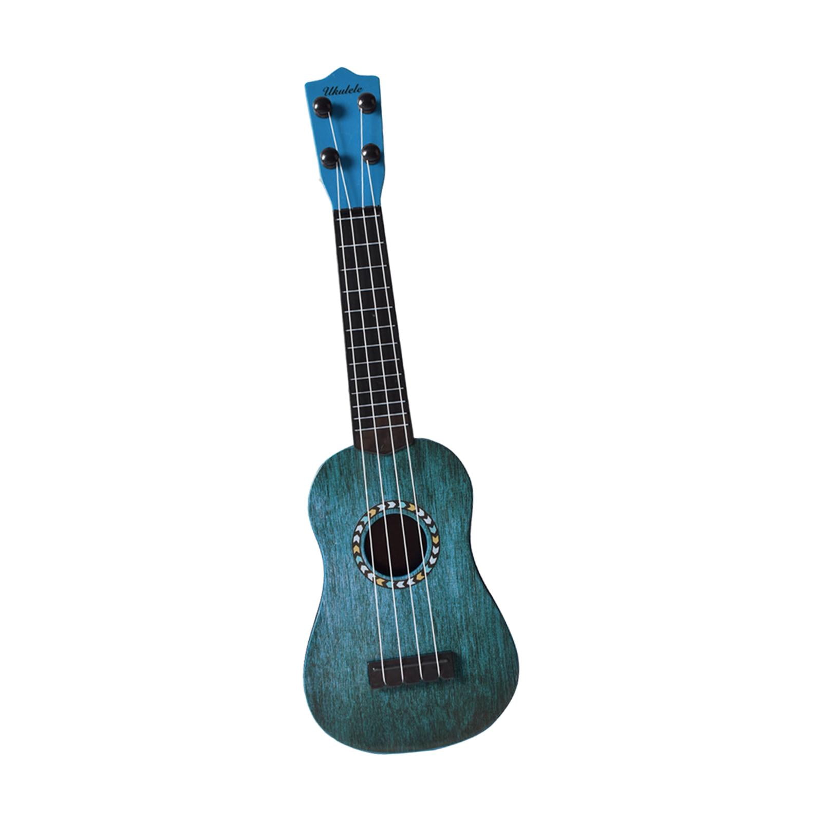 Simulation 21 inch Ukulele Guitar Early Learning Education Guitar Musical Instrument Toy 4 Strings Soprano Ukulele for Children Kids