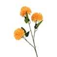 thumbnail image 1 of Simulation 3 Head Chrysanthemum Ball Flower, Artificial Red Pom Pom Mum for Wedding Home Decoration, Table Centerpiece Vase Arrangement, One Artificial 3-Headed Chrysanthemum, 1 of 5