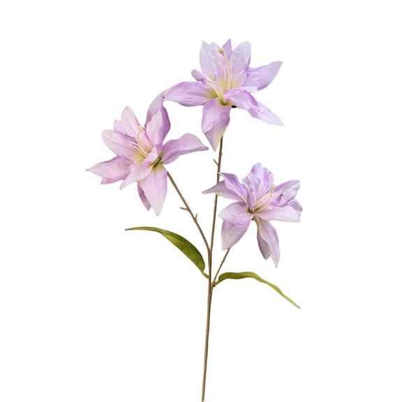 Simulation 3 Small Lily Artificial Flowers Wedding Decoration
