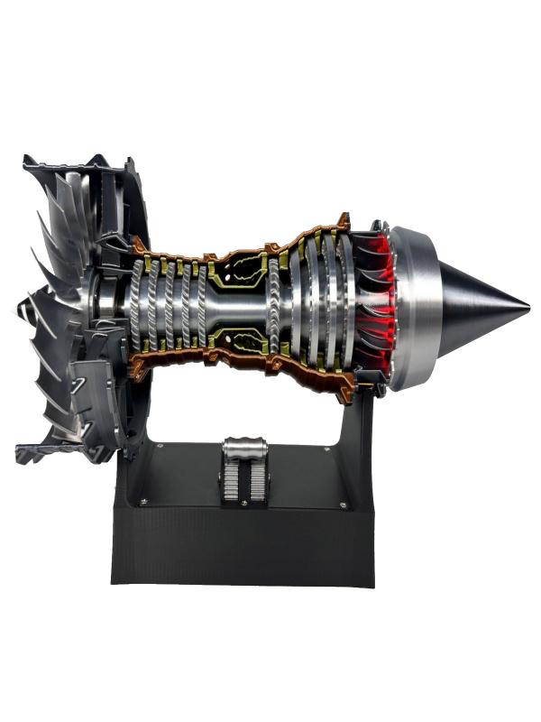 Simulation Aircraft Turbojet Engine Rotatable Model,Adjustable Speed ...
