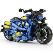 Simulation Alloy Power Motorcycle Toy Car, Pull Back Baby Car Toys for Toddlers 1-3 3-5, Christmas Stocking Stuffers for Kids, Holiday Christmas Birthday Gifts Party Favors, Goodie Bag, Blue