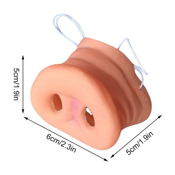 Simulation Animal Nose Props, Fake Animal Beak Nose Costume Accessories, for Halloween Cosplay Party Masquerade, Pig