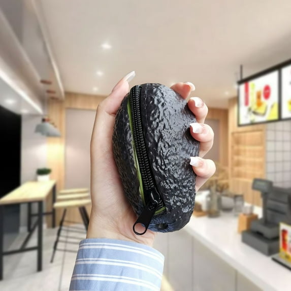 Simulation Avocados Coin Purse Key Storage Bag Fun Gift Cute Small Bag Coin Purse(One Size,Avocado)