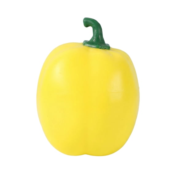 Simulation Bell Pepper Squishy for Adults Soft Tactile Sensory Gadget Green Red and Yellow Vegetable Shape Office Desk Accessory Slow Rising Pressure Relief Tool 1 Pack