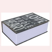 Simulation Book Safe Box with Combination Lock - Stainless Steel Liner Security Box for Money, Jewelry & Documents | 18x11.5x5.5cm Hidden Storage Box for Home & Office