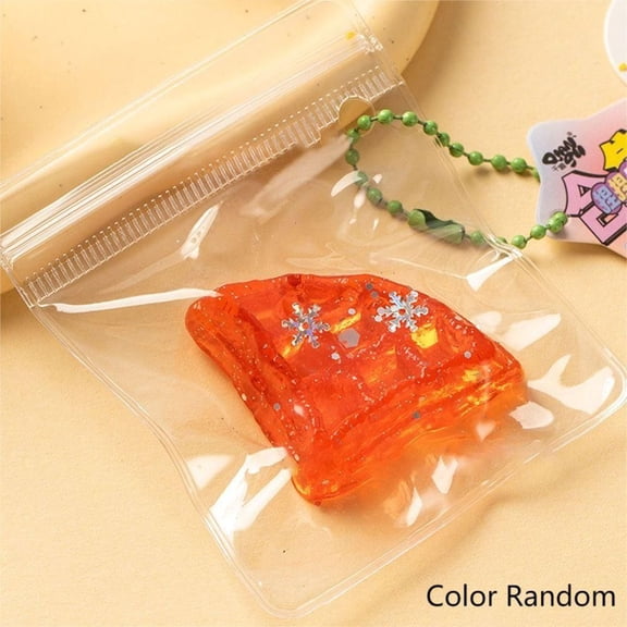 Simulation Bread Keychain Novelty Food Play Slow Rebound Pinch Pendant Funny Creative Waffle Decompression Toy Keyring Jewelry