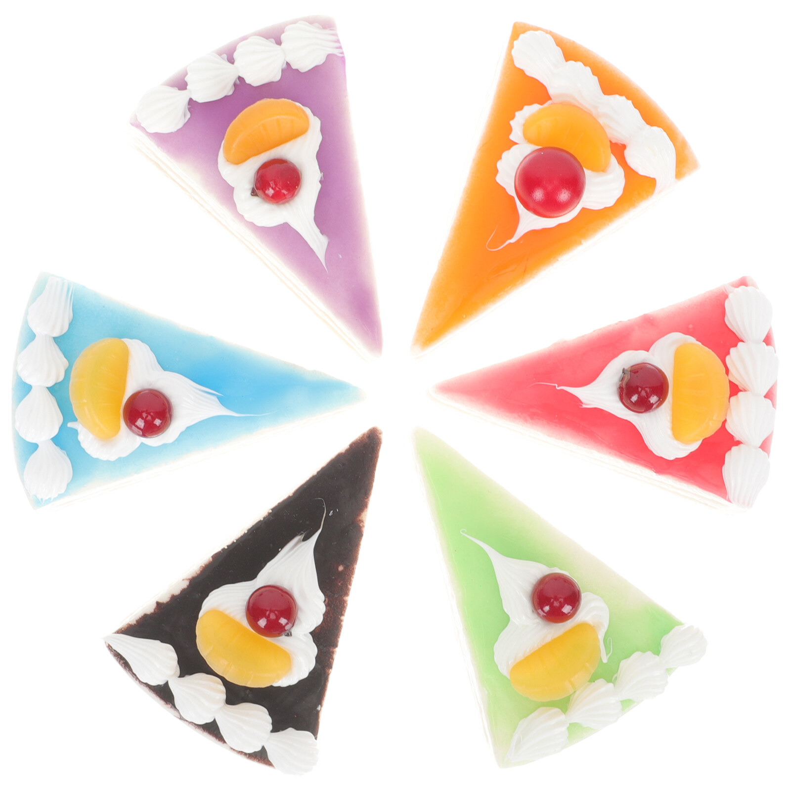 Simulation Cake Simulation Cake Model Slice Pvc Material Pu Artificial Prop Fake ...