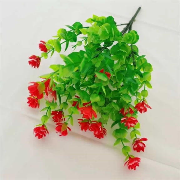 Simulation Camellia X1 Clearance! Nomeni Imitation Seven Headed Camellia Plastic Flower Spring Herb Camellia Bunches Seven Pronged, Fake Flowers Promotion Sale!