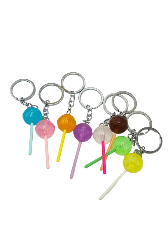 Simulation Candy Keychain Stylish Lollipop Pendant Keyrings for Fashion Lovers