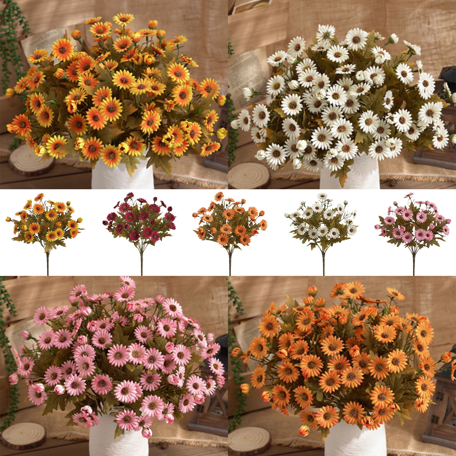 Simulation Chamomile Flowers under $5! kkbbma Artificial Chamomile ...