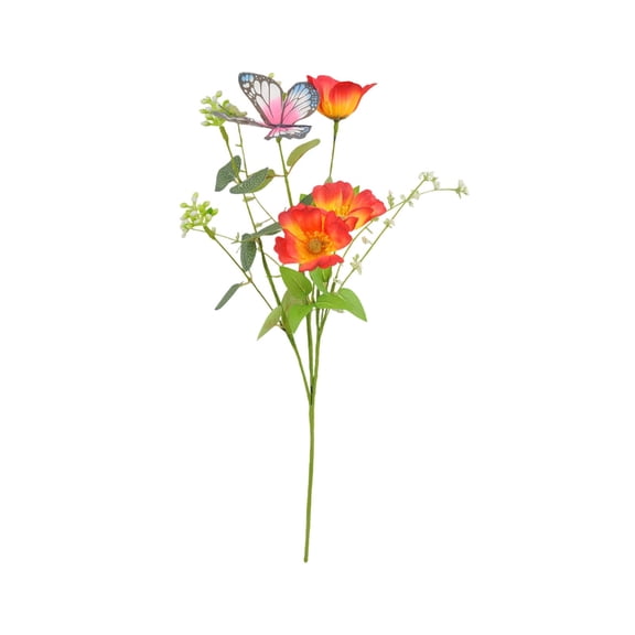 Simulation Cosmos Bouquet 2 Pieces, 16.93 Inch Artificial Floral Bundle, Wedding Home Furnishing Decoration, Small Fresh Faux Flower Arrangements