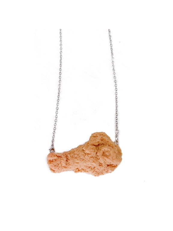 Simulation Crispy Chicken Wing Necklace Fried Chicken Pendant Necklace Jewelry