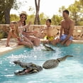 thumbnail image 1 of Simulation Crocodile Floating Ornament, Water Floating Animal Decor for Pool, Yard and Pond, Realistic Crocodile Design, Durable and Waterproof, Perfect for Landscape Decoration, 1 of 5