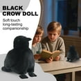 thumbnail image 1 of Simulation Crow Doll Plush Toy, Realistic Crow Stuffed Animal for Claw Machines, Cute Animal Plush Toy 5.9in, 1 of 5