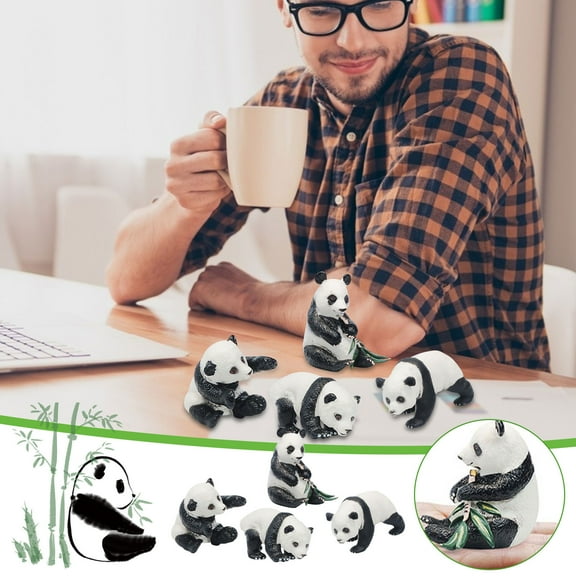 Simulation Cute Pandas Model Sichuan Pandas Red Pandas Hand To Do