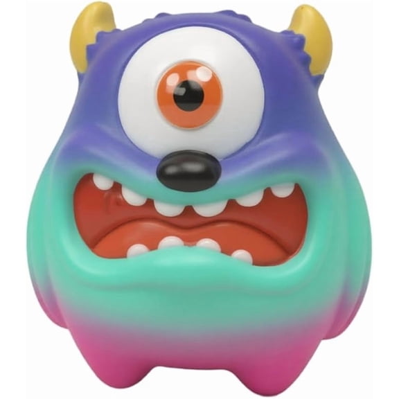 Simulation Cyclops Monster Squishy Fidget Toys for Adults Soft Rubber Sensory Gadget Creative Character Office Desk Accessory Pressure Relief Tool 1 Pack