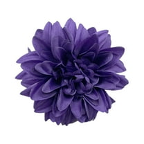 Simulation Dahlia Flower Head Purple A, Champagne Artificial Flowers Silk Flowers Faux Heads for Table Centerpiece Floral Arrangements Wedding Home Decoration, 1X Artificial Flower