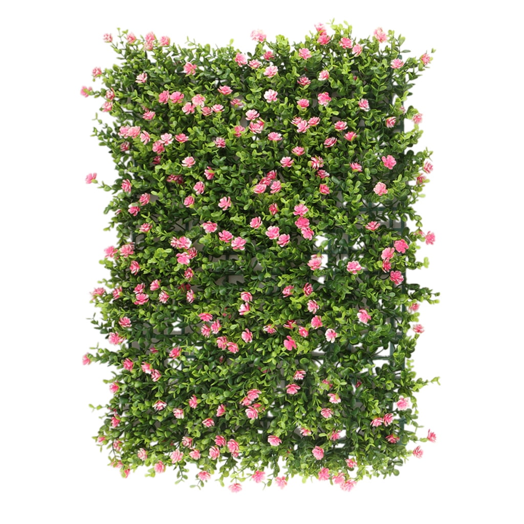 VIGAN Artificial Lawn Moss Mat Simulation Plant Background Indoor Wall  Bryophyte Green (Red Bottom), 100CMX100CM(39.4 inch X39.4 inch )