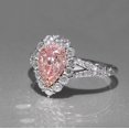 thumbnail image 1 of Teardrop Shaped Wedding Proposal Ring With Simulation Diamond Group Set And Cute Wind Design In White Gold Womens Ring, 1 of 3