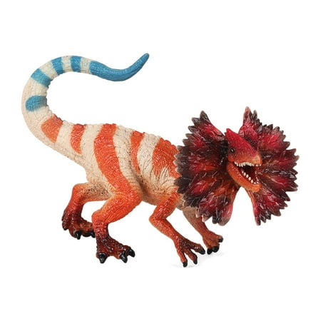 Simulation Dinosaur Action Figure Wildlife Animal Model Playset Dilophosaurus Model Toy for Kids Children Toy Educational Toy Boys