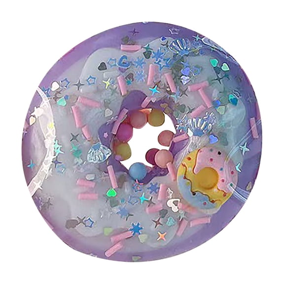 Simulation Doughnut Squishy Fidget Toys for Adults Soft Tactile Office Desk Accessory Slow Rebound TPR Sensory Gadget Professional Manual Venting Tool 1 Pack