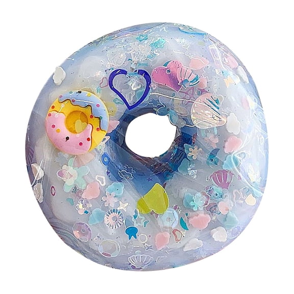 Simulation Doughnut Squishy Fidget Toys for Adults Soft Tactile Office Desk Accessory Slow Rebound TPR Sensory Gadget Professional Manual Venting Tool 1 Pack