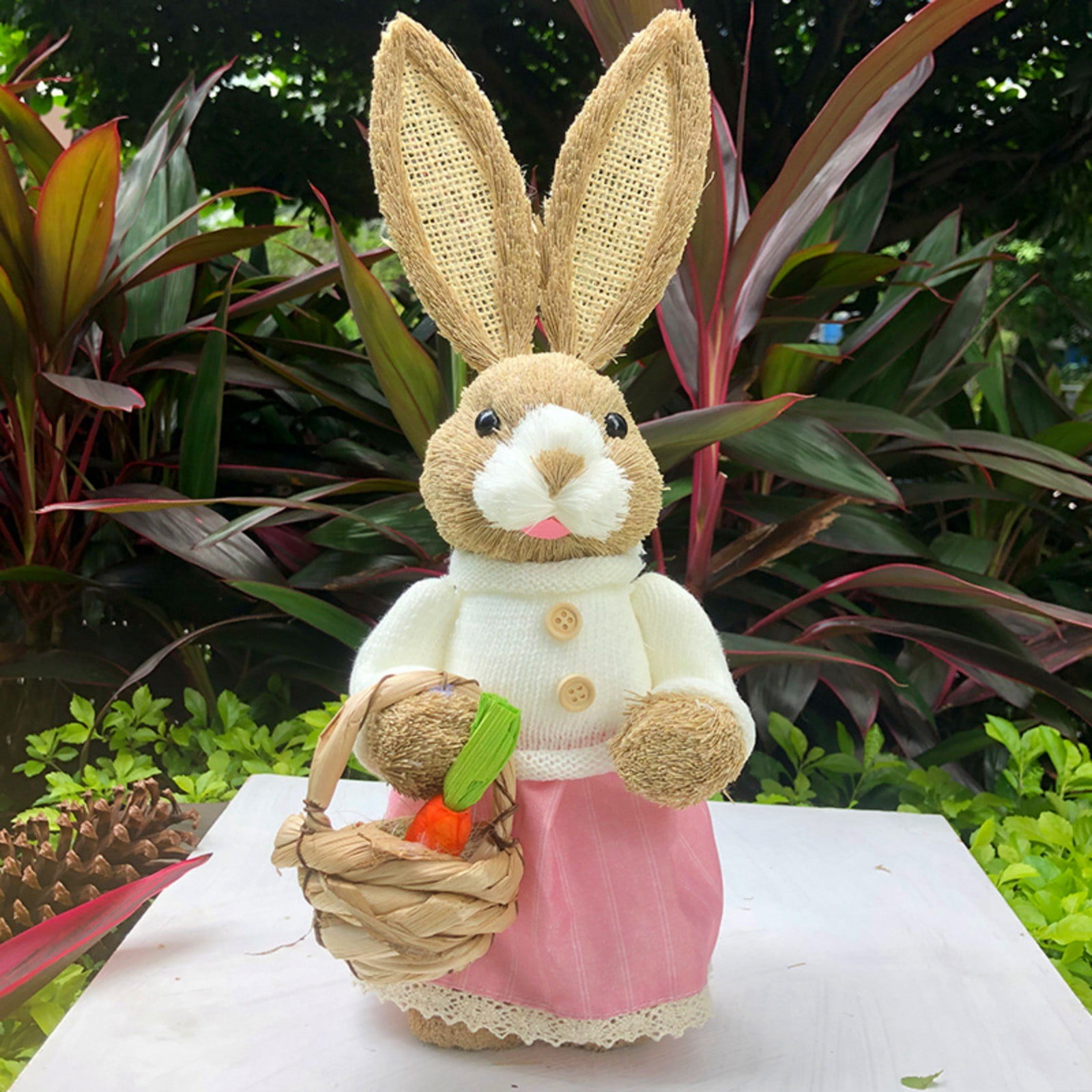 Simulation Easter Bunny Ornament With Different Clothes, Realistic ...