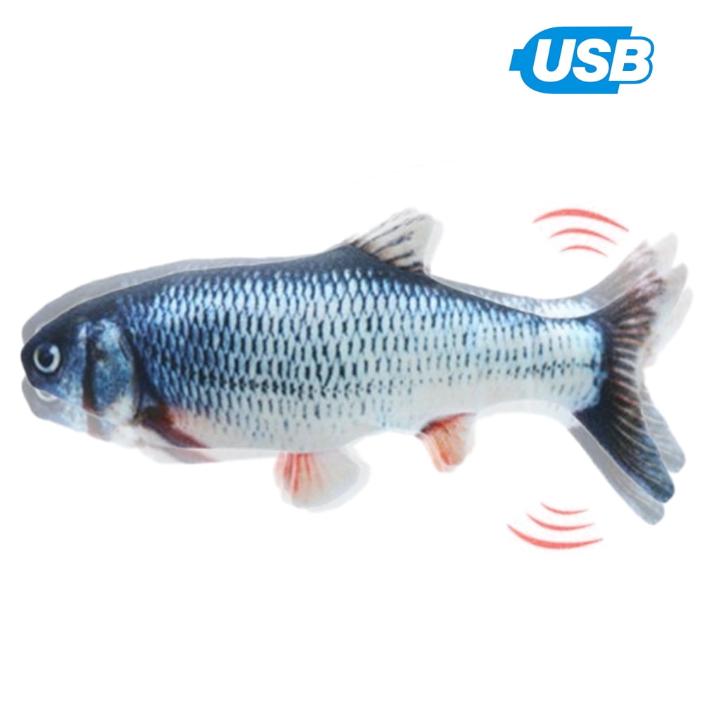 Simulation Electric Doll Fish Toy Catnip Toys Funny Plush Simulation