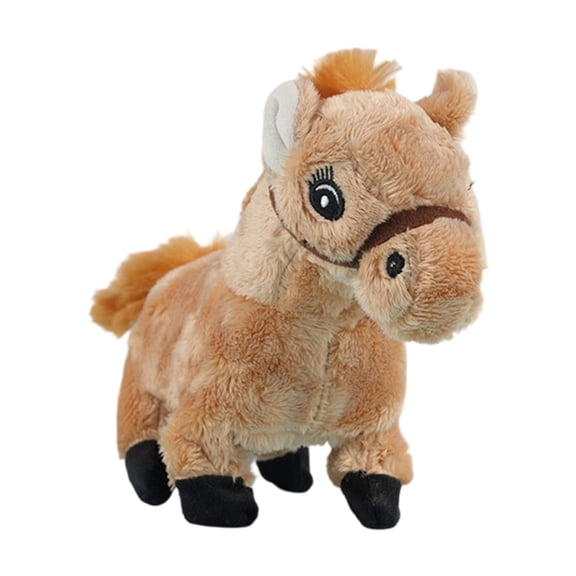 Simulation Electric Horse Plush Toy Interactive With Walking Calling Rechargeable Operated Stuffed