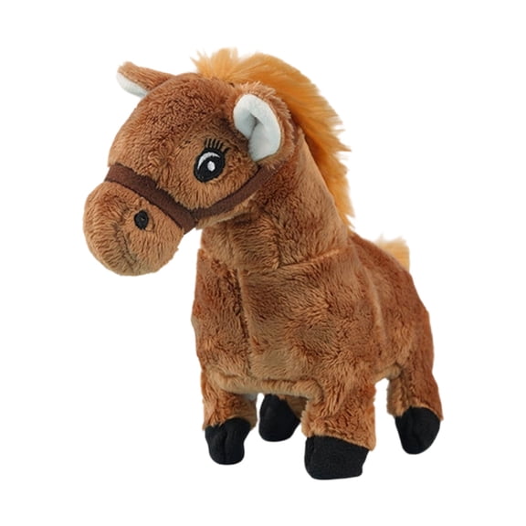 Simulation Electric Horse Plush Toy Interactive With Walking Calling Rechargeable Operated Stuffed