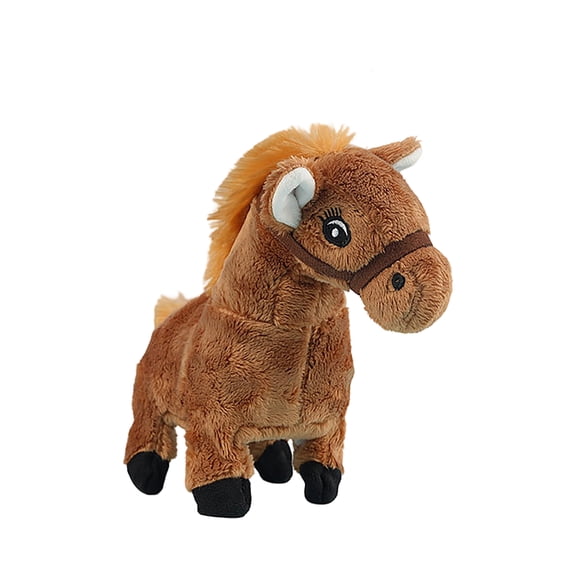 Simulation Electric Plush Horse Stuffed Animal Toy 1Pc For Fun Play, Kids & Toddlers, Interactive Walking, Sound-Activated, Movable With Realistic Movement And Sounds, Ideal For