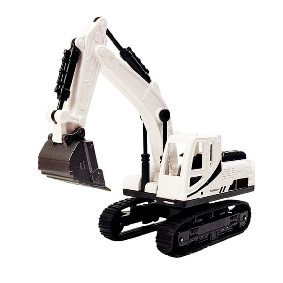 Simulation Excavator Toy Car – Realistic Engineering Vehicle Model with Movable Joints, 360° Rotating Cab & Rubber Tracks, Construction Truck Gift for Boys