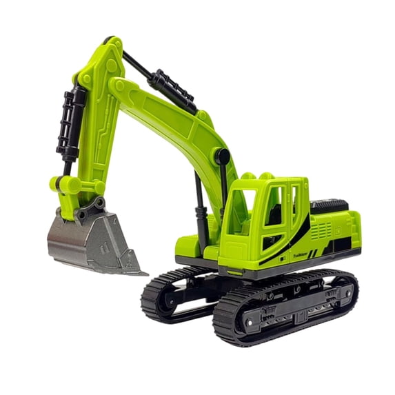 Simulation Excavator Toy Car – Realistic Engineering Vehicle Model with Movable Joints, 360° Rotating Cab & Rubber Tracks, Construction Truck Gift for Boys