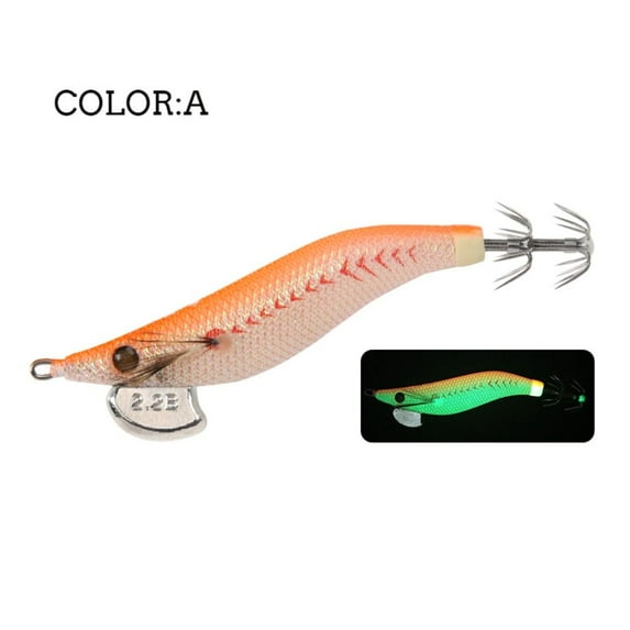 Simulation Explosive hook Lead sinker Fishing tackle Jigs 1.8# 2.2# Wood shrimp lures Squid hook Octopus lure Fishing bait 1.8 A