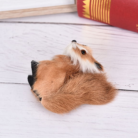 Simulation  F u r  Squirrel Plush Stuffed Doll Animal Toy Children Gift Home Decor