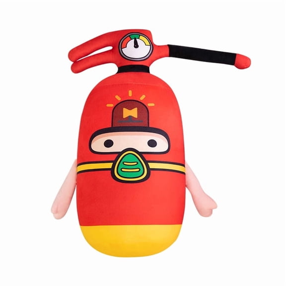 Simulation Fire Extinguisher Plush Pillow, Soft Stuffed Toy Cushion for Home Sofa Decor and Game Room Prop, Ultra-Soft Plush Fabric Material, 11.8 Inch Size, Novelty Gift