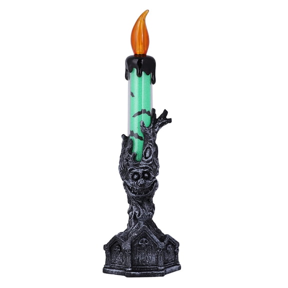 Simulation Flame Light Small Oil Lamp Candle Light Halloween Party Festival Decor Green