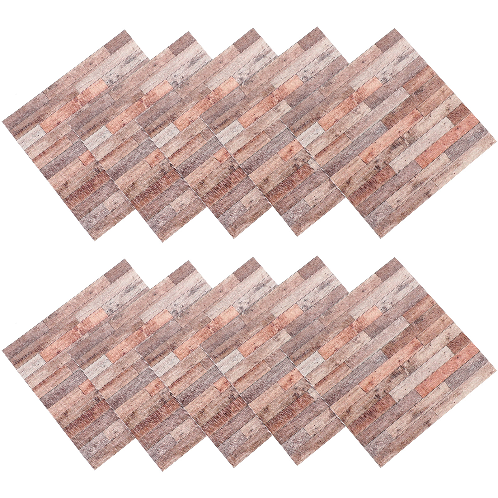 Simulation Floor 10 Pcs Bathroom Tile Decals Flooring Stickers Kitchen