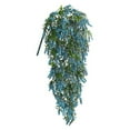 thumbnail image 1 of Simulation Flower Artificial Wisteria Flower Vine Fake Hanging Plant for Home Party Wedding Garden Decor-Blue, 1 of 6
