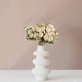 thumbnail image 1 of Simulation Flower Bouquet, Silk Roses for Home Living Room Bedroom Desktop Arrangement, Vintage 5 Fork Fake Flowers, Decor, 1 of 5