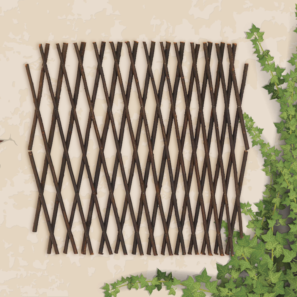 Simulation Flower Fence Garden Trellis Expanding Retractable Wooden