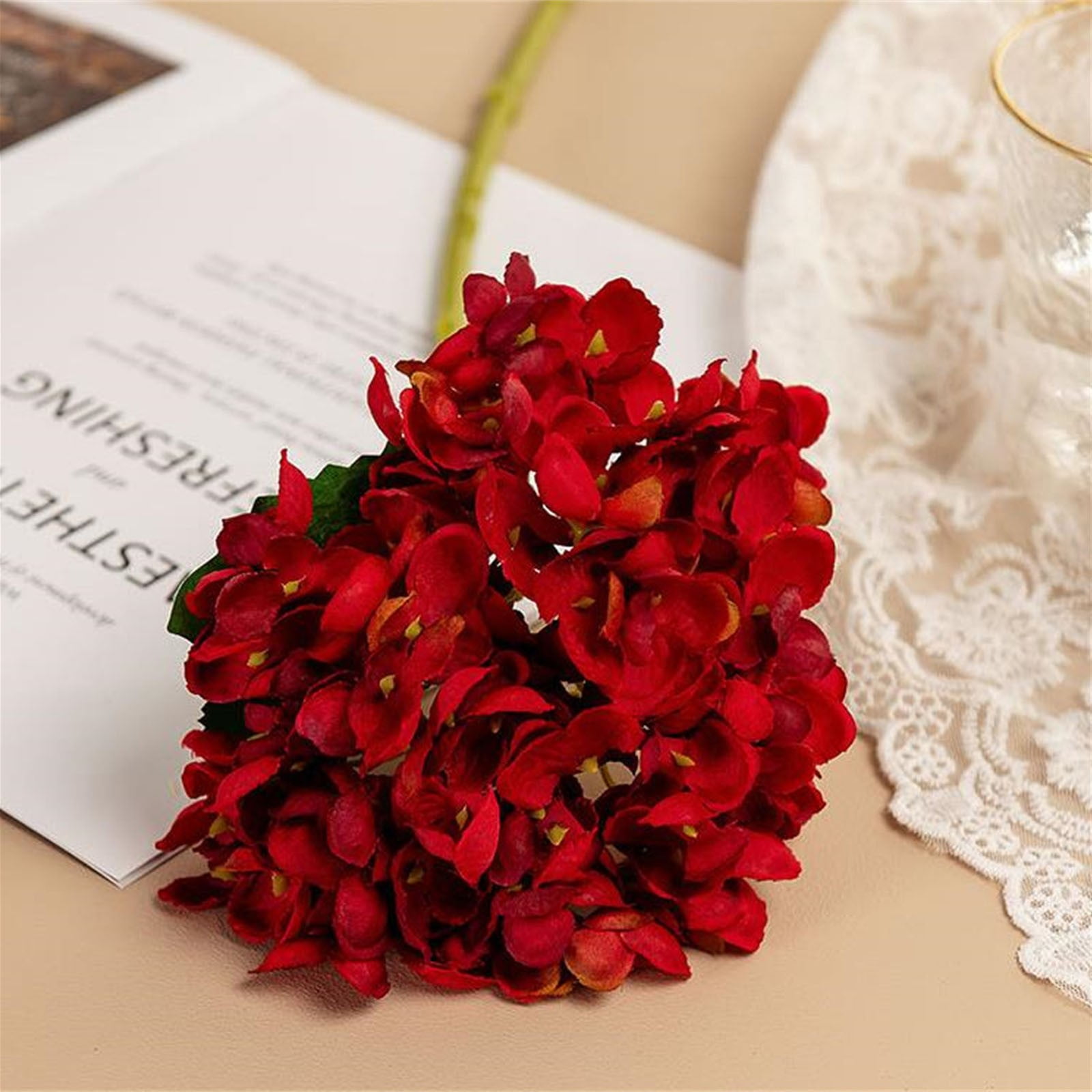 Simulation Flowers Hydrangea Home Decoration Wedding Hand Bouquet