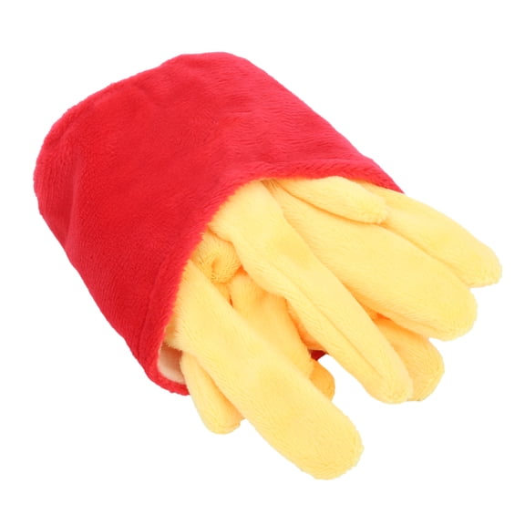 Simulation French Fries Squeaky Soft Plush Dog Toy for Small Medium Cats Dogs, 10 x 9 inches / 25.4 x 22.8 cm