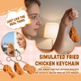 thumbnail image 1 of Simulation Fried Chicken Leg Keychain 1Pc, Unique Cute Food-Shaped Keyring With Realistic Texture, Perfect For Hanging On Bags/Purses/Keys, Ideal Gift For Food Lovers Friends, 1 of 3