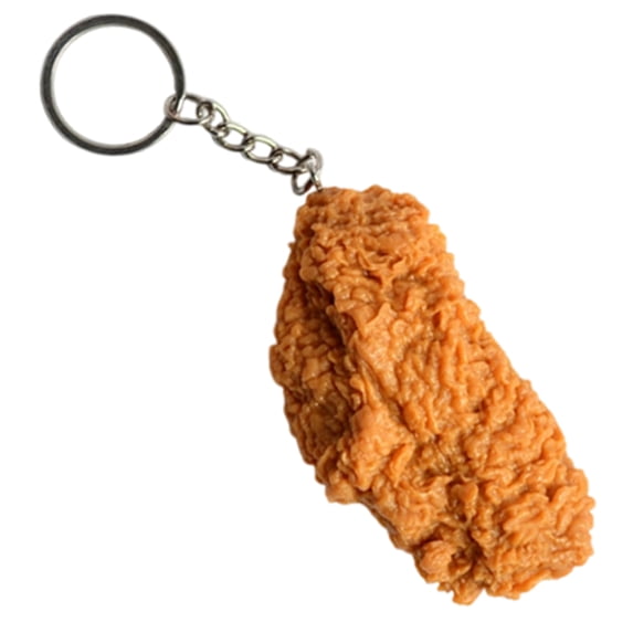 Simulation Fried Chicken Leg Keychain 1Pc, Unique Cute Food-Shaped Keyring With Realistic Texture, Perfect For Hanging On Bags/Purses/Keys, Ideal Gift For Food Lovers Friends