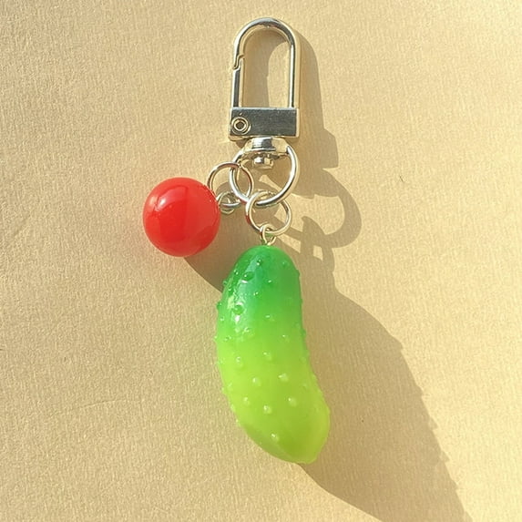 Fruits Keychain Pendant - Resin/Alloy Material, Cute Design & Versatile - Decorative Accessory for Keys/Bags
