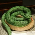 thumbnail image 1 of Simulation Giant Snakes Plush Toy Long Golden Python Stuffed Snake Pillow Plushie Gift Home Decoration, 1 of 9