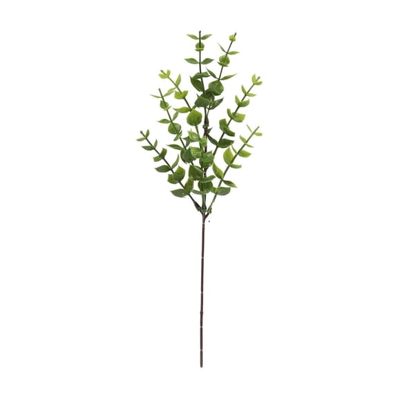 Simulation Green Plant Money Leaf 12 Stems for Outdoor Home Wedding Decoration, Artificial Flower Plastic Plant Ornaments, Green Color
