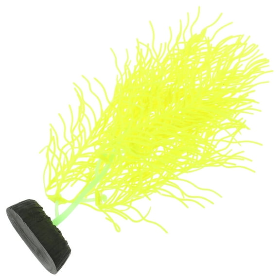 Simulation Hornwort Decorative Fake Aquatic Plant Faux Aquarium Plants Mini Ornaments Yellow